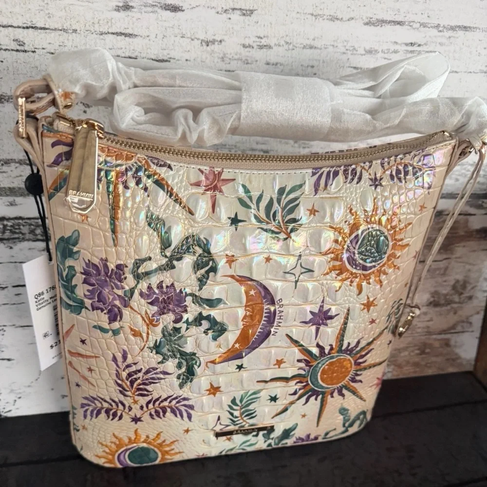 Brahmin Katie vitality crossbody NWT moon stars Sun price firm - Picture 8 of 10